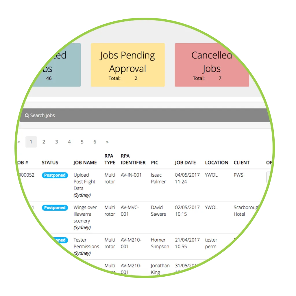 AVCRM customisable reporting templates on a mobile device